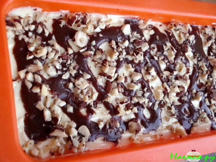 Вкусный кекс-пирог и шоколадная помадка