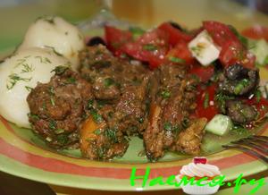 Телятина с апельсином и розмарином