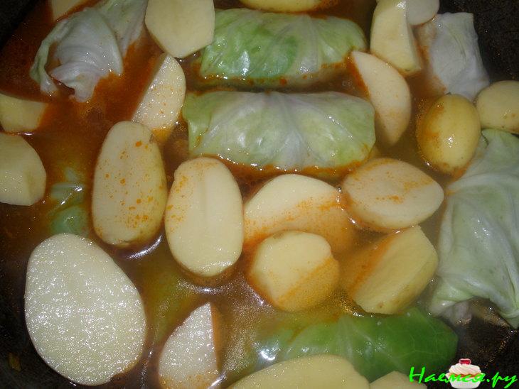 Голубцы с картошечкой и бульоном (мой вариант)