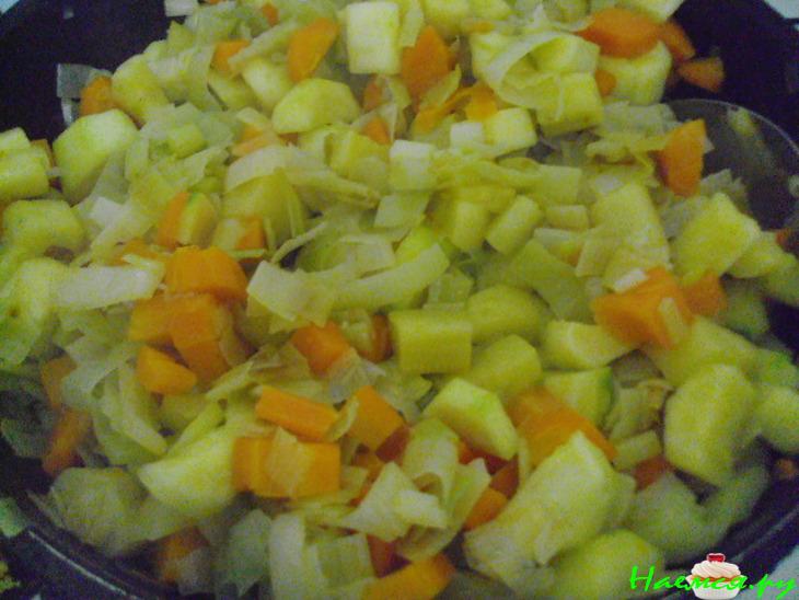 Пирог 'Весенний' с кабачками и сыром