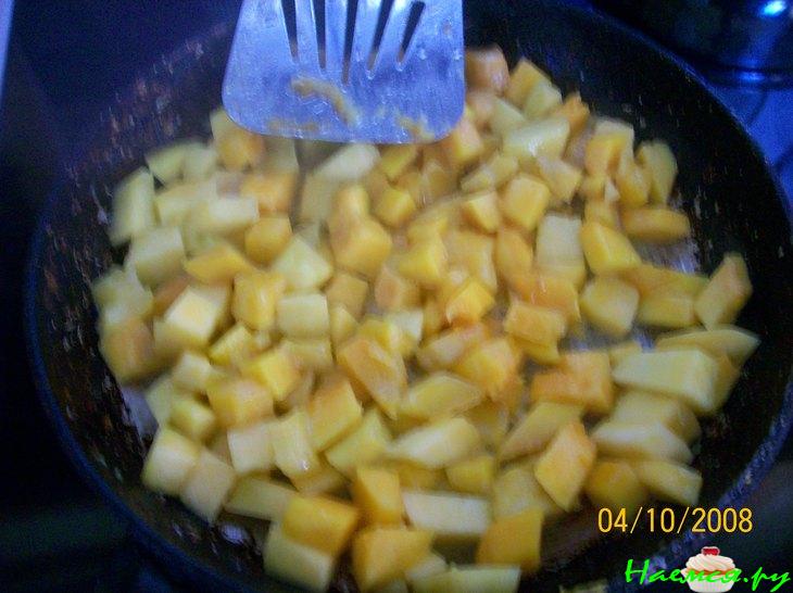 Пшенный крупеник с тыквой