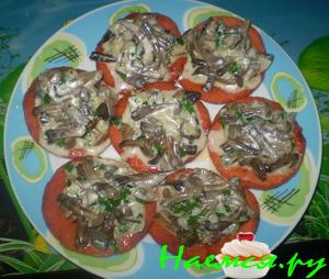 Канапе с грибочками