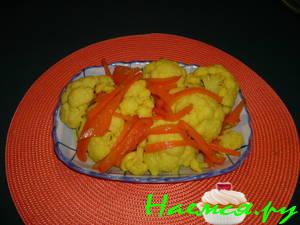 Закуска из цветной капусты в маринаде