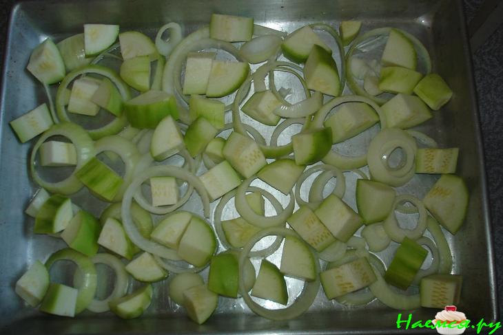 Запеченные овощи с розмарином