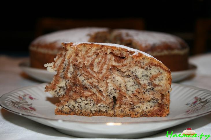 Постный пирог с маком и лимоном Постный пирог с маком и лимоном