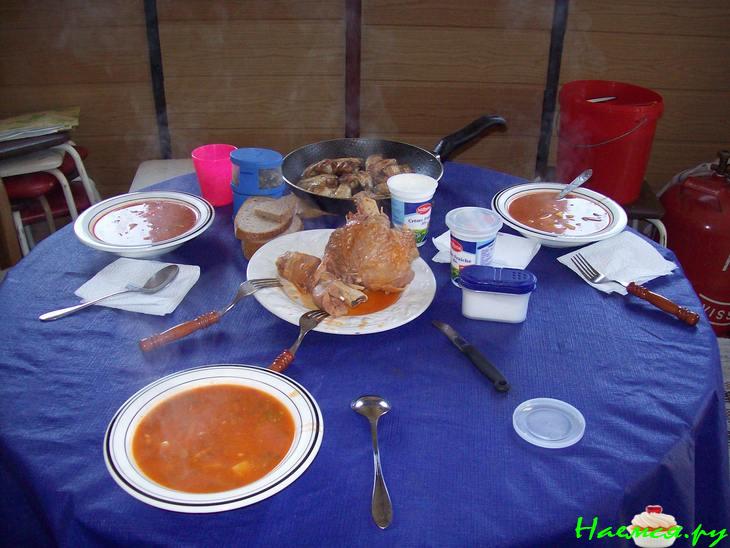 Рассольник сваренный на костре Рассольник сваренный на костре