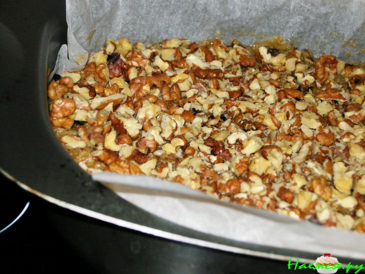 Геркулесовый пирог с яблоками и черносливом Геркулесовый пирог с яблоками и черносливом