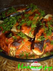 Закуска из баклажан в томате