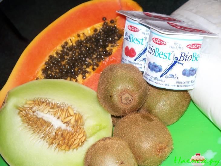 Коктейли фруктово-молочные 