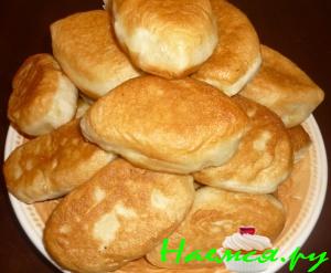 Пирожки из постного дрожжевого теста жареные с картошкой