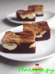 Мраморный чизкейк брауни