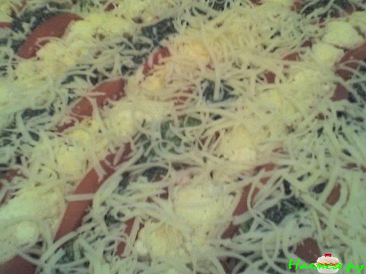 Мясная запеканка с брокколи и цветной капустой