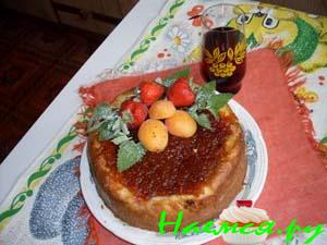 Абрикосово-клубничный пирог