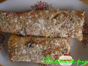 Бисквитный рулет с вареньем 