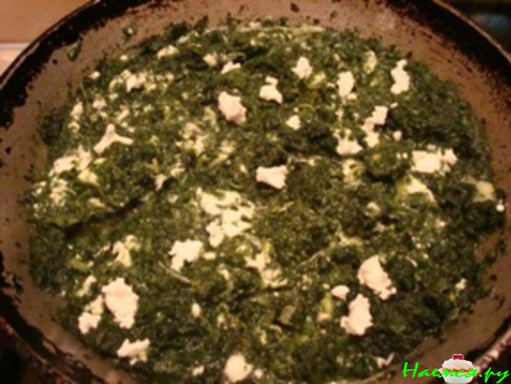 Шпинат с брынзой
