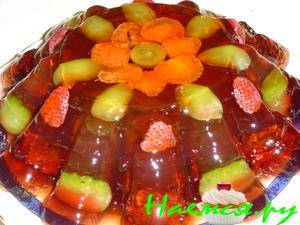 Слоеный желейный тортик с ягодами