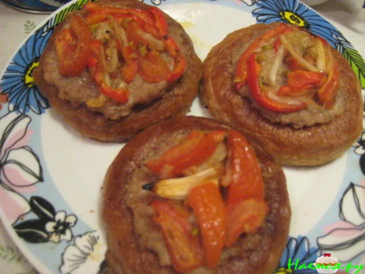 Волованы постные овощные..