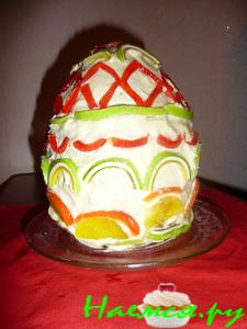 Торт "Писанка" (пасхальное яйцо) Торт "Писанка" (пасхальное яйцо)