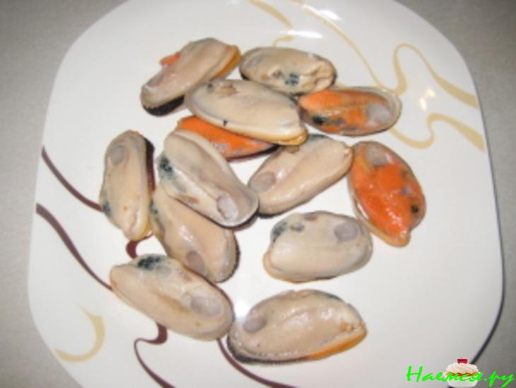 Мидии в вине