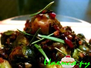 Запеченная брюссельская капуста Запеченная брюссельская капуста