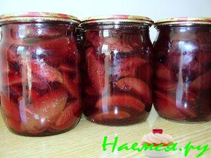 Сливы в сиропе для пирогов и десертов