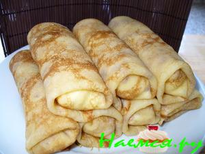 Блинчики с творогом и медом