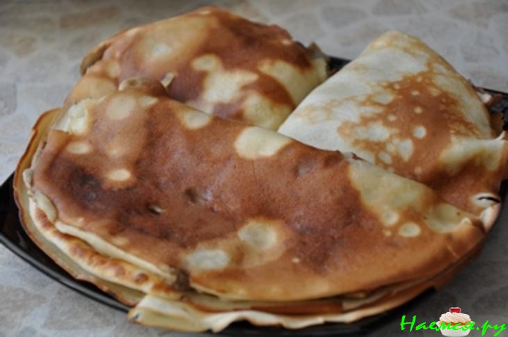 Блинчики классические и с грибным припеком Блинчики классические и с грибным припеком