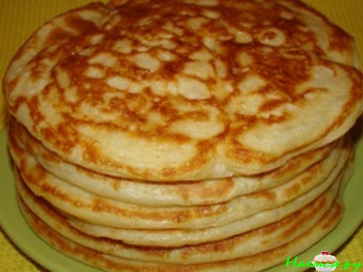 Блины заварные дрожжевые