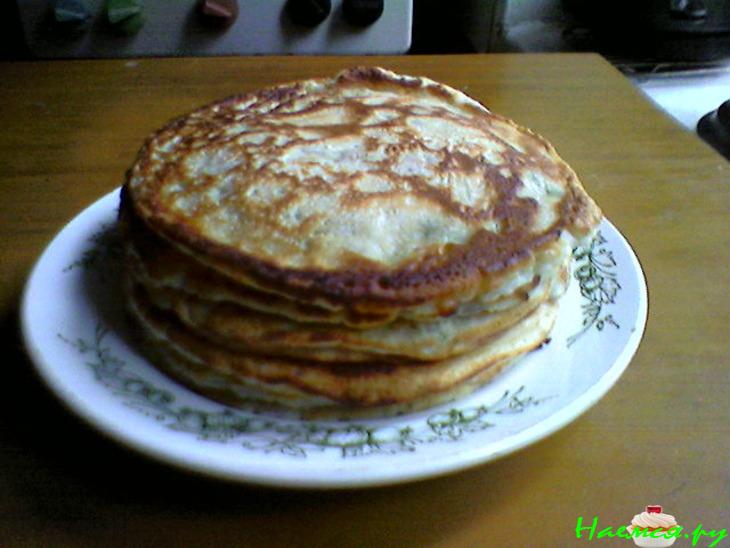 Блинные лепешки с луком и зеленью Блинные лепешки с луком и зеленью