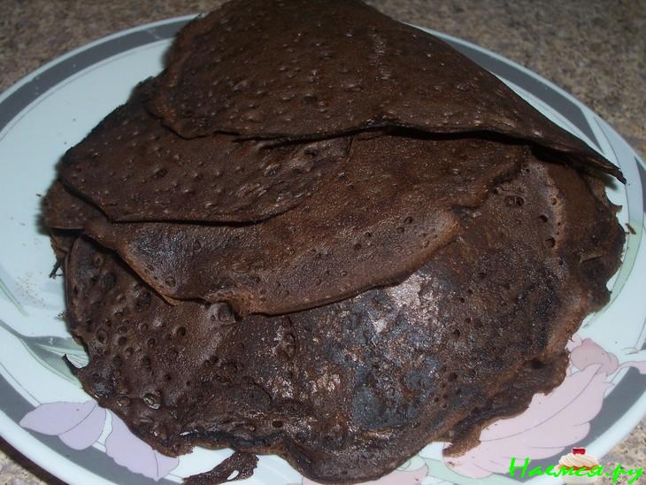 Шоколадно-бисквитные оладьи Шоколадно-бисквитные оладьи