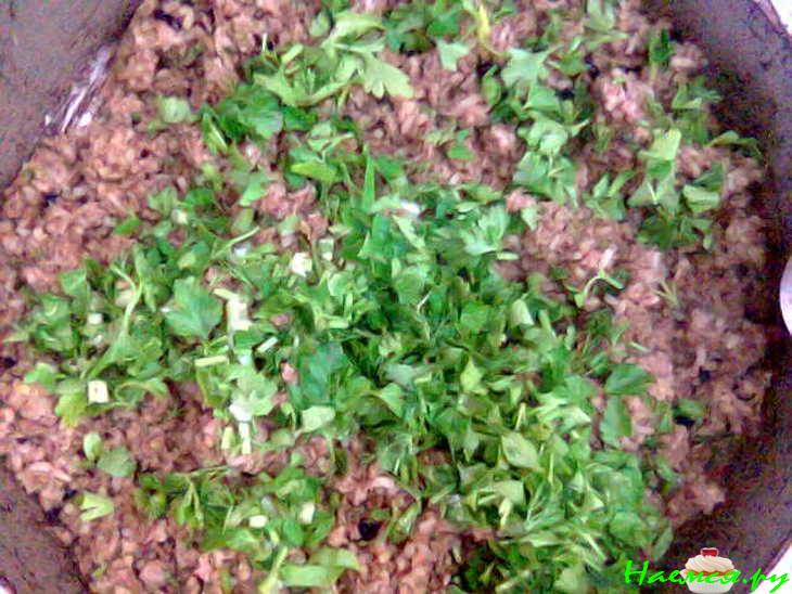 Блинчики с мясом и орешками