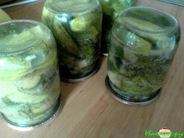 Огурцы с горчицей, закусочные