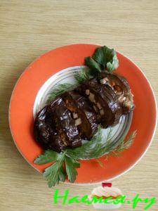 Фаршированные баклажаны морковью и пастернаком