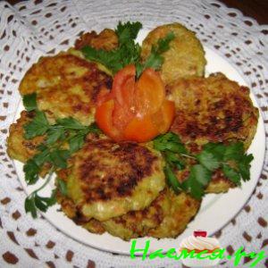 Оладки овощные