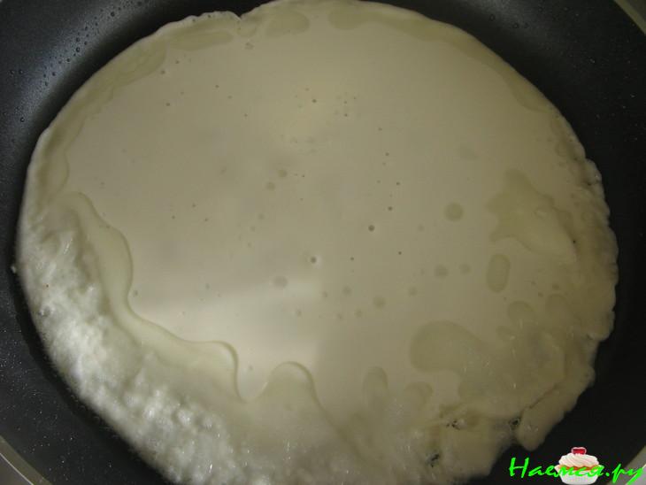Блинчики на молоке с начинкой