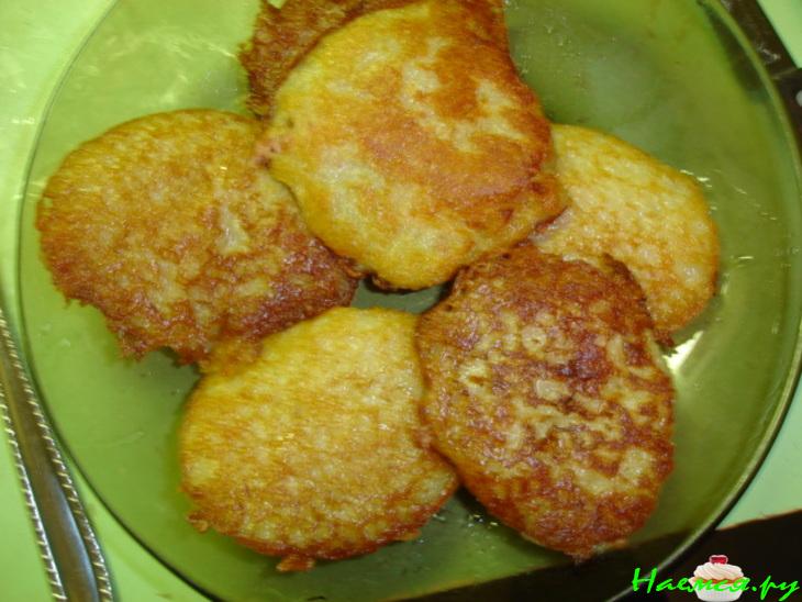 Картофельные блины с мясом Картофельные блины с мясом