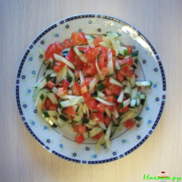 Блинчики с курицей и овощами Блинчики с курицей и овощами