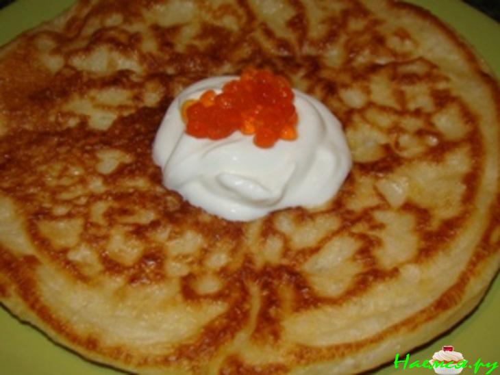 Блины заварные дрожжевые