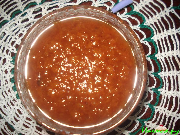 Персиковый джем с желатином