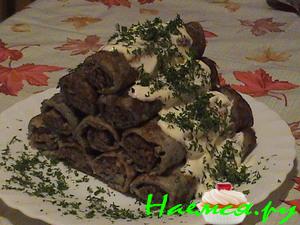 Картофельные блинчики с мясом