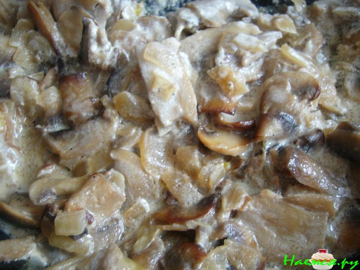 Торт блинный сырно-грибной Торт блинный сырно-грибной