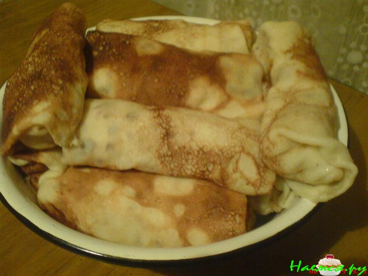 Блинчики с соусом болоньез Блинчики с соусом болоньез