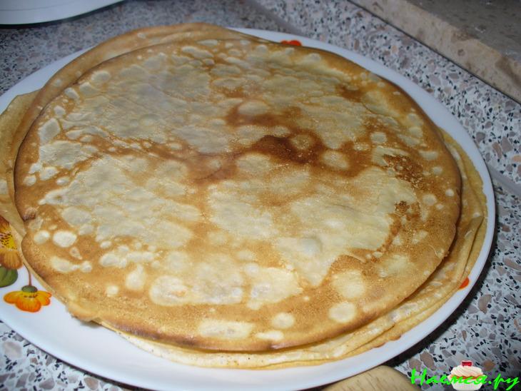 Блинчики с рисово-грибной начинкой