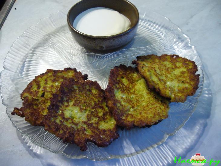 Капустные оладьи