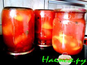 Перец в масляно-томатной заливке