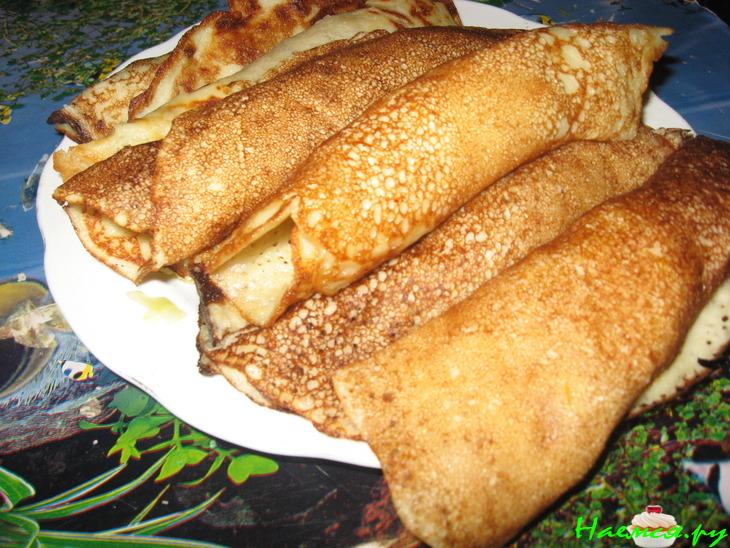 Блинчики картофельные с капустно-морковной начинкой  