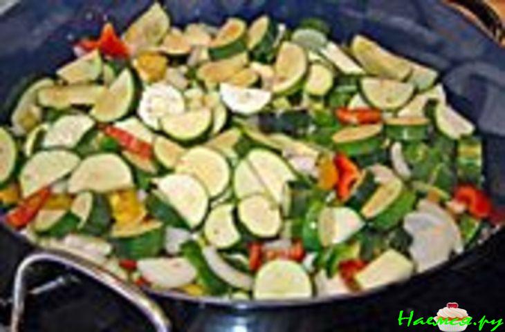 Рагу из кабачков и перца на зиму