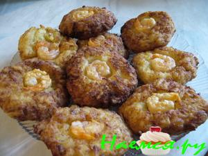 Не совсем драники (Reibekuchen) с креветками Не совсем драники (Reibekuchen) с креветками
