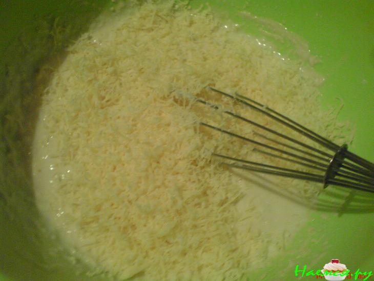 Сырные блины с ананасом