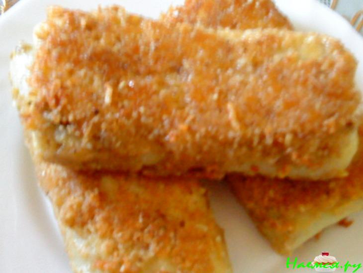 Блинчики в хрустящей корочке с грибной начинкой 